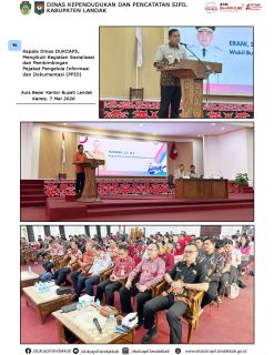 Kepala dinas Dukcapil Mengikuti Kegiatan Sosialisasi dan Pembimbingan Pejabat Pengelola Informasi dan Dokumentasi ( PPID)

Aula Besar Kantor Bupati Landak, 7 Mei 2026