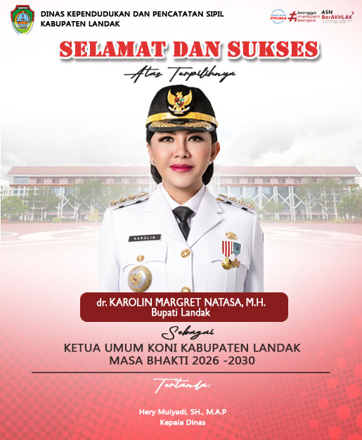 SELAMAT DAN SUKSES ATAS TERPILIHNYA IBU dr KAROLIN MARGRET NATASA, M.H. SEBAGAI KETUA UMUM KONI KABUPATEN LANDAK MASA BHAKTI 2026 -2030

SEMOGA LANDAK SEMAKIN MAJU