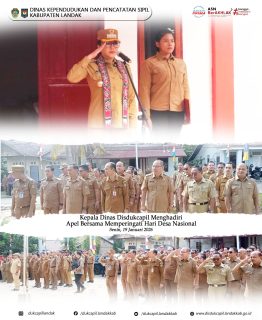 Kepala Dinas Disdukcapil, Menghadiri Apel Bersama Memperingati Hari Desa Nasional