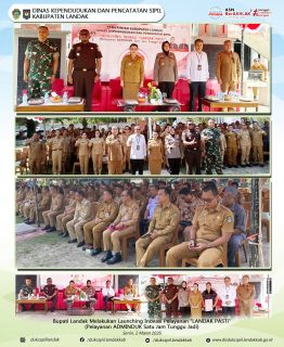 Bupati Landak Melakukan Launching Inovasi Pelayanan "LANDAK PASTi"
(Pelayanan ADMINDUK Satu Jam Tunggu Jadi)
Senin, 2 Maret 2026
#DukcapilPrima