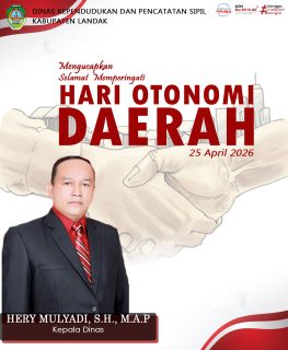 Selamat memperingati
 HARI OTONOMI DAERAH
25 April 2026