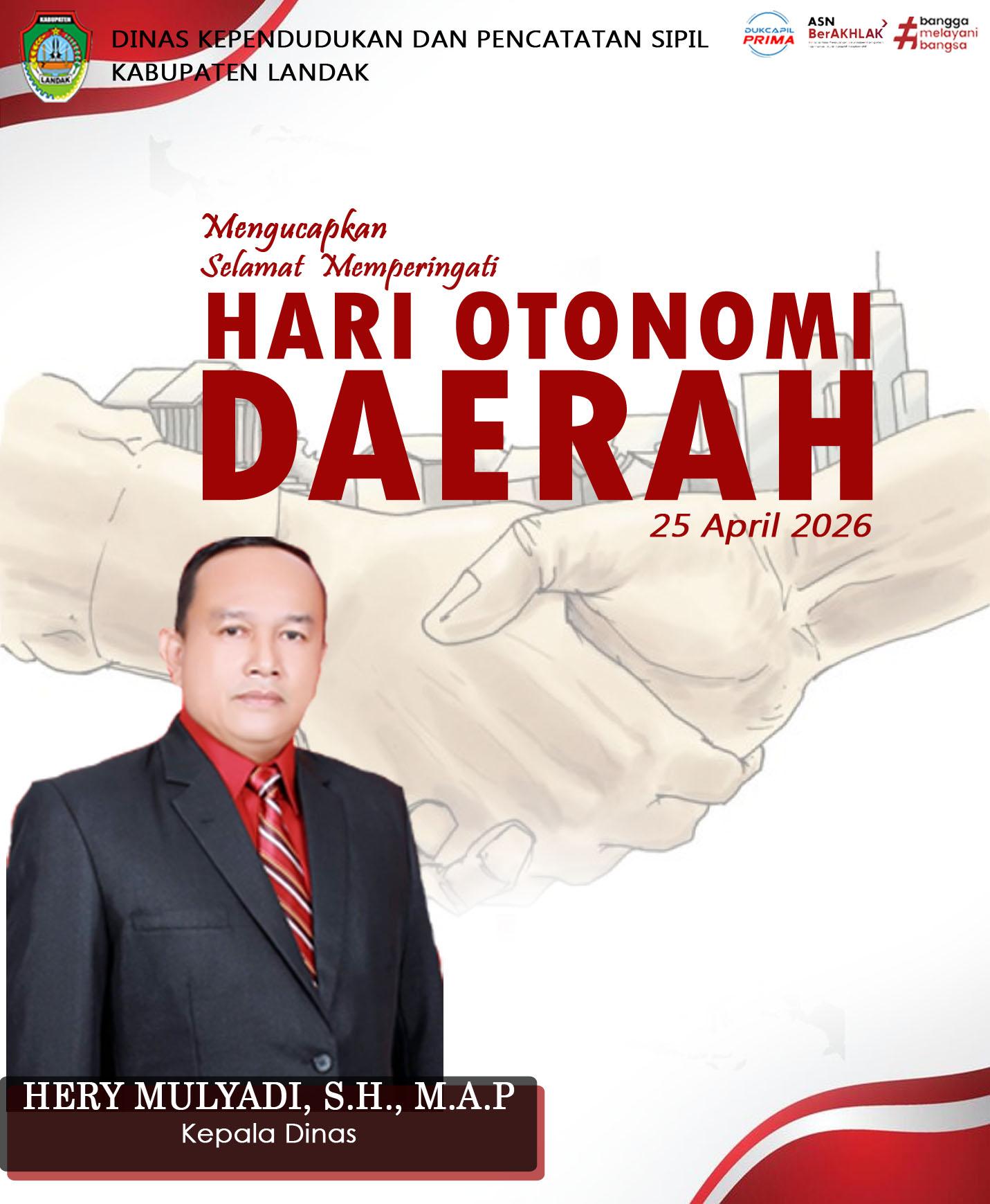 Selamat memperingati
 HARI OTONOMI DAERAH
25 April 2026