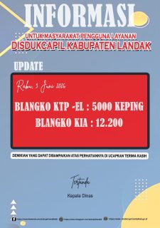 UPDATE BLANGKO DISDUKCAPIL LANDAK