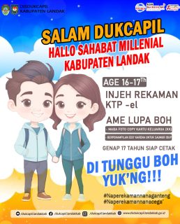 segera melakukan Perekaman KTP-el untuk sahabat-sahabat Millenial yang berusia 16-17 Tahun

#Naperekamannanaganteng
#Naperekamannanacega'