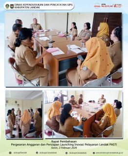 Rapat Pimpinan

Pembahasan Pergeseran Anggaran dan Persiapan Launching Inovasi Pelayanan Landak PASTi

#DukcapilPrima 
#dukcapilgodigital