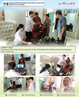 JEMPUT BOLA
perekaman KTP-el bagi manula yang sakit Stroke di Dengoan Desa Tebedak, Kecamatan Ngabang

Rabu, 22 April 2025