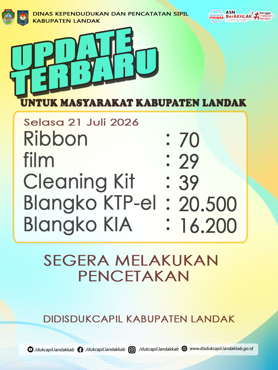 Update terbaru untuk masyarakat Kabupaten Landak